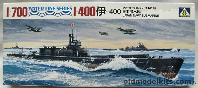 Aoshima 1/700 IJN Submarine I-400, WLS070-250 plastic model kit